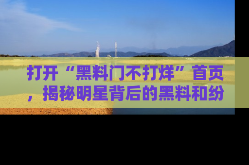 打开“黑料门不打烊”首页,揭秘明星背后的黑料和纷争真相!