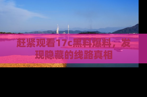赶紧观看17c黑料爆料，发现隐藏的线路真相
