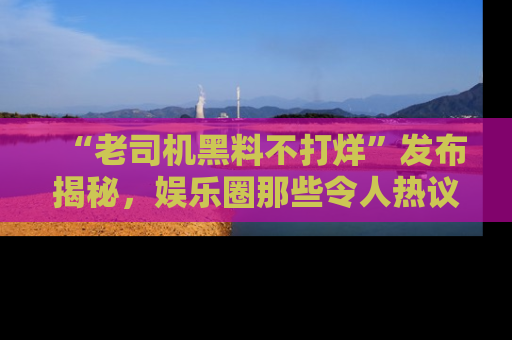 “老司机黑料不打烊”发布揭秘，娱乐圈那些令人热议的黑暗秘密！