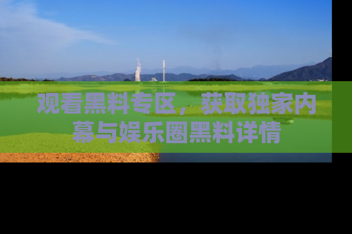 观看黑料专区，获取独家内幕与娱乐圈黑料详情