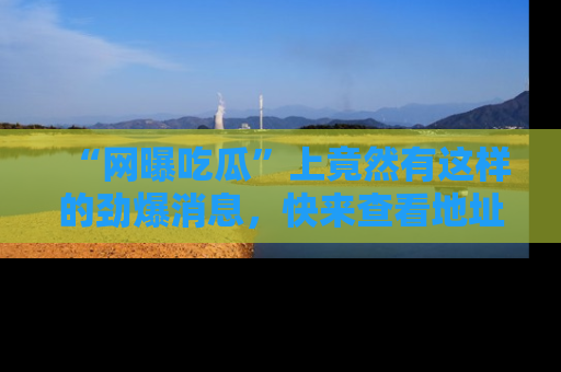 “网曝吃瓜”上竟然有这样的劲爆消息，快来查看地址了解详情！