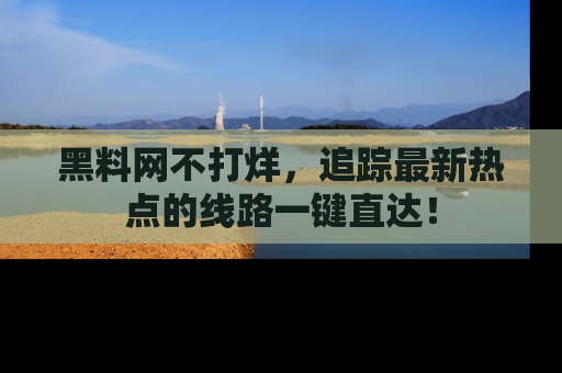 黑料网不打烊,追踪最新热点的线路一键直达!
