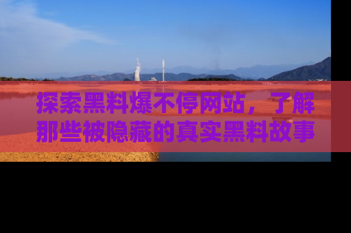 探索黑料爆不停网站,了解那些被隐藏的真实黑料故事