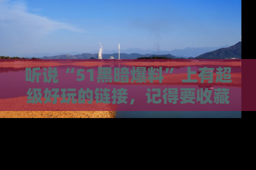 听说“51黑暗爆料”上有超级好玩的链接,记得要收藏哦!