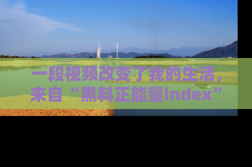 一段视频改变了我的生活，来自“黑料正能量index”的真实分享