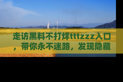 走访黑料不打烊tttzzz入口,带你永不迷路,发现隐藏的黑幕